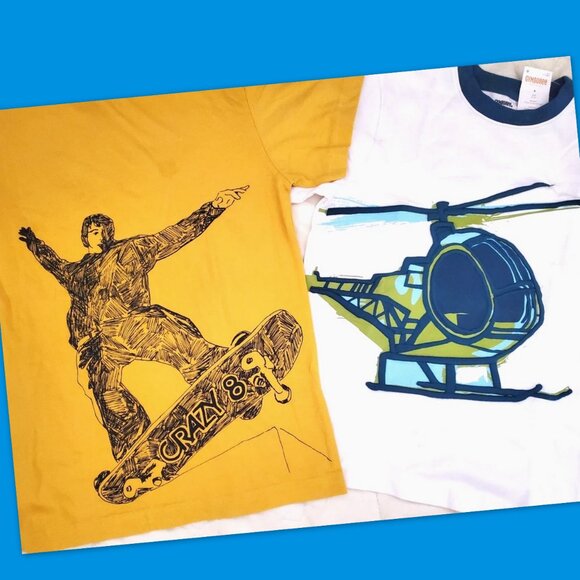 Nwt Boys Size 8 10 Summer Lot Gymboree Gap Outfit Cargo Shorts set Top Bundle - Picture 5 of 11